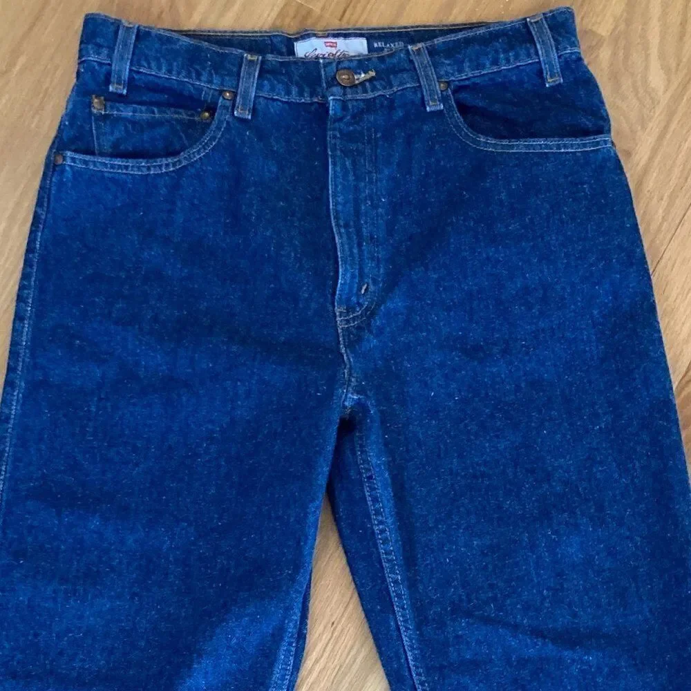 Vintage Levis Signature 540 Relaxed Denim Jeans Orange Tab Size 34x30
